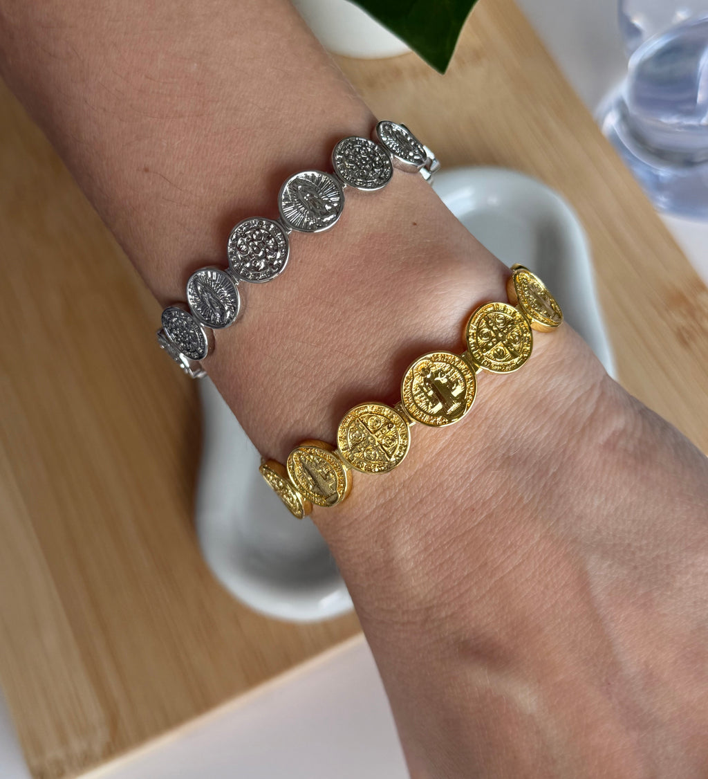 Sacred Medallion Adjustable Bracelet