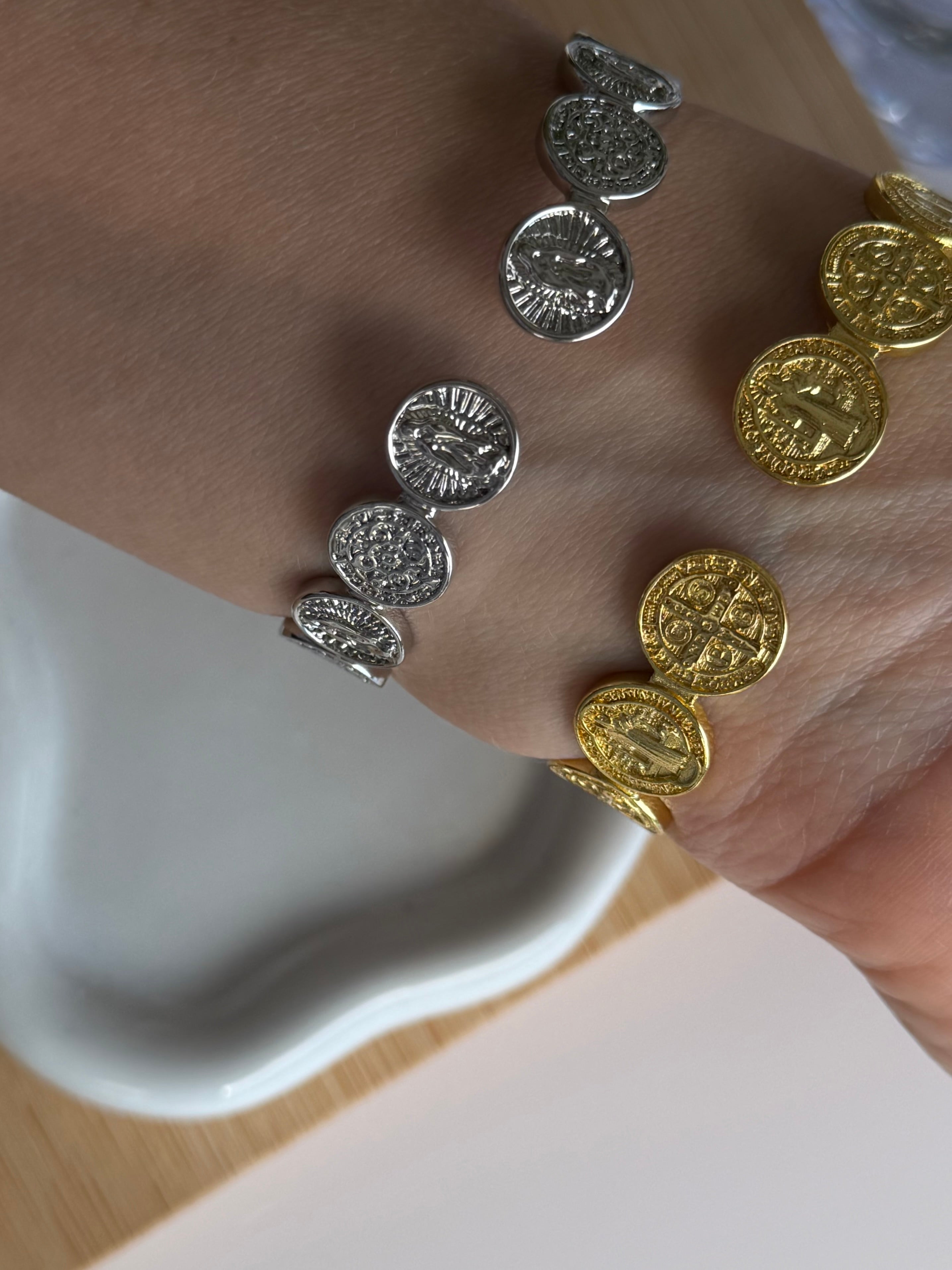 Sacred Medallion Adjustable Bracelet