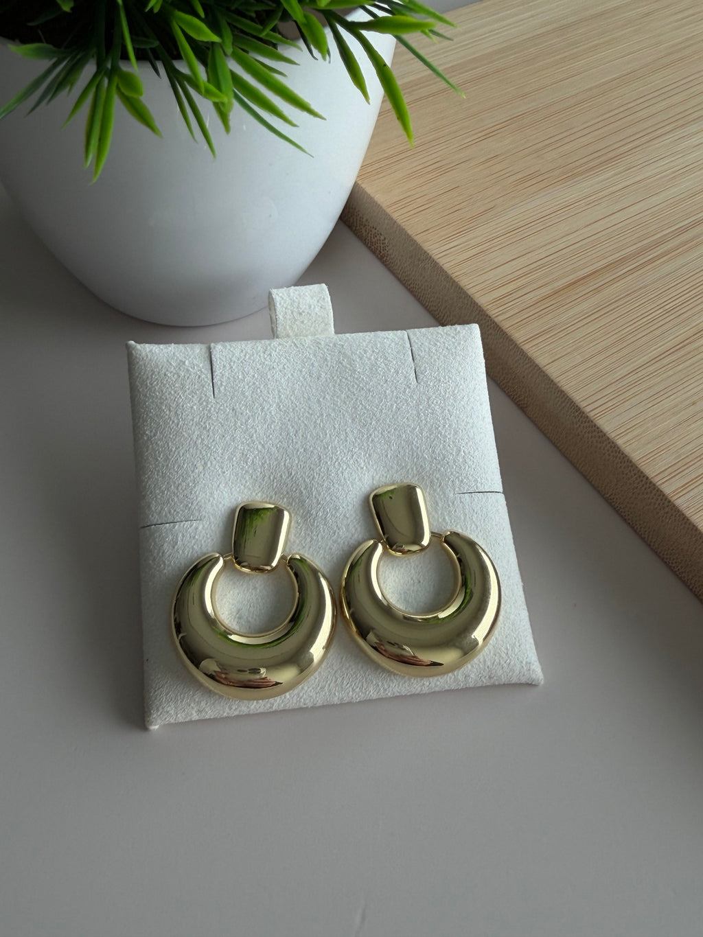 Classic Crescent Drop Earrings