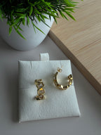 Geometric Crystal Mini Hoops