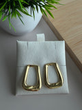Sculpted Geo Drop Earrings