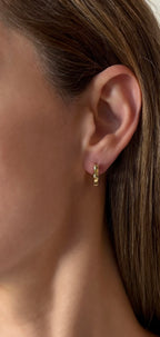 Mini Bamboo Gold Hoops