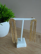 Chain Drop Statement Earrings