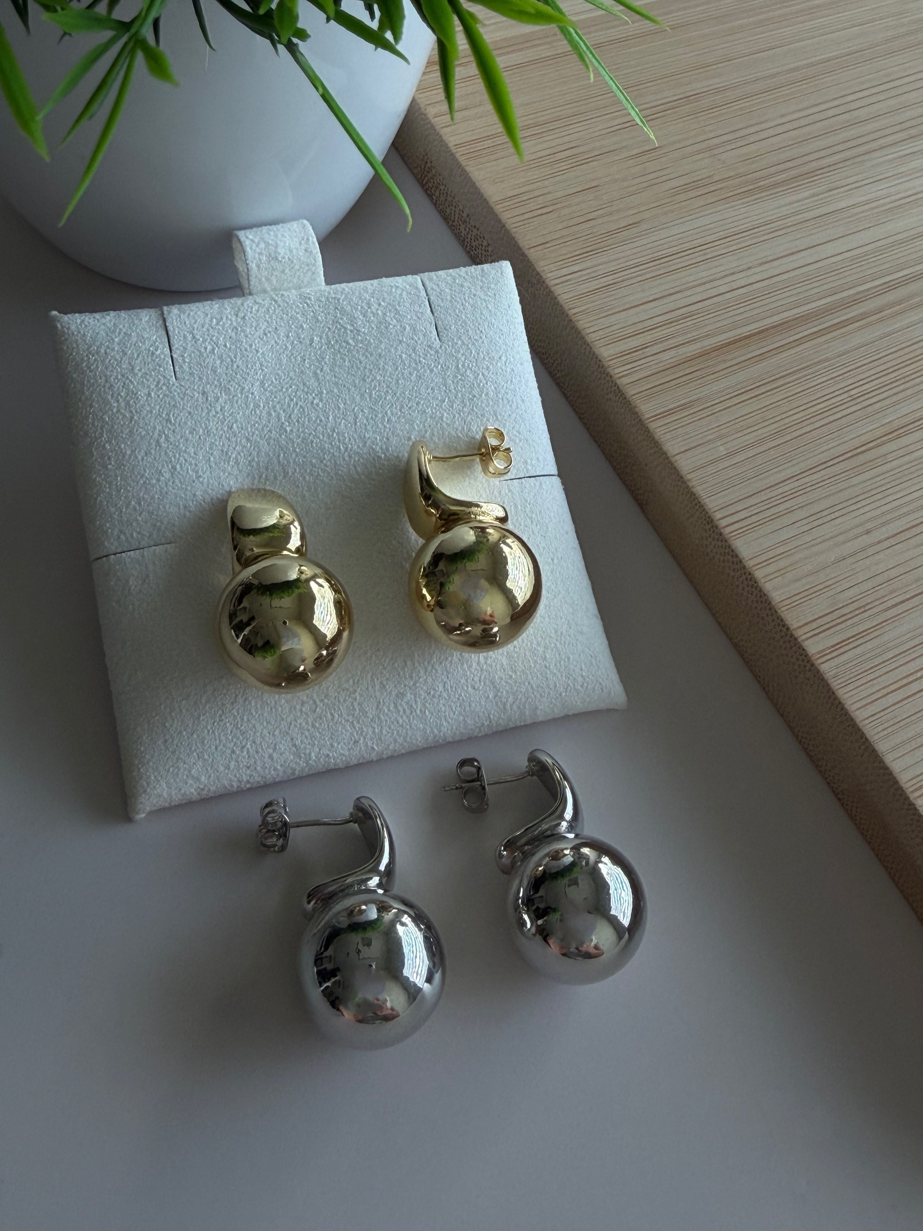 Sculpted Double-Bubble Earrings