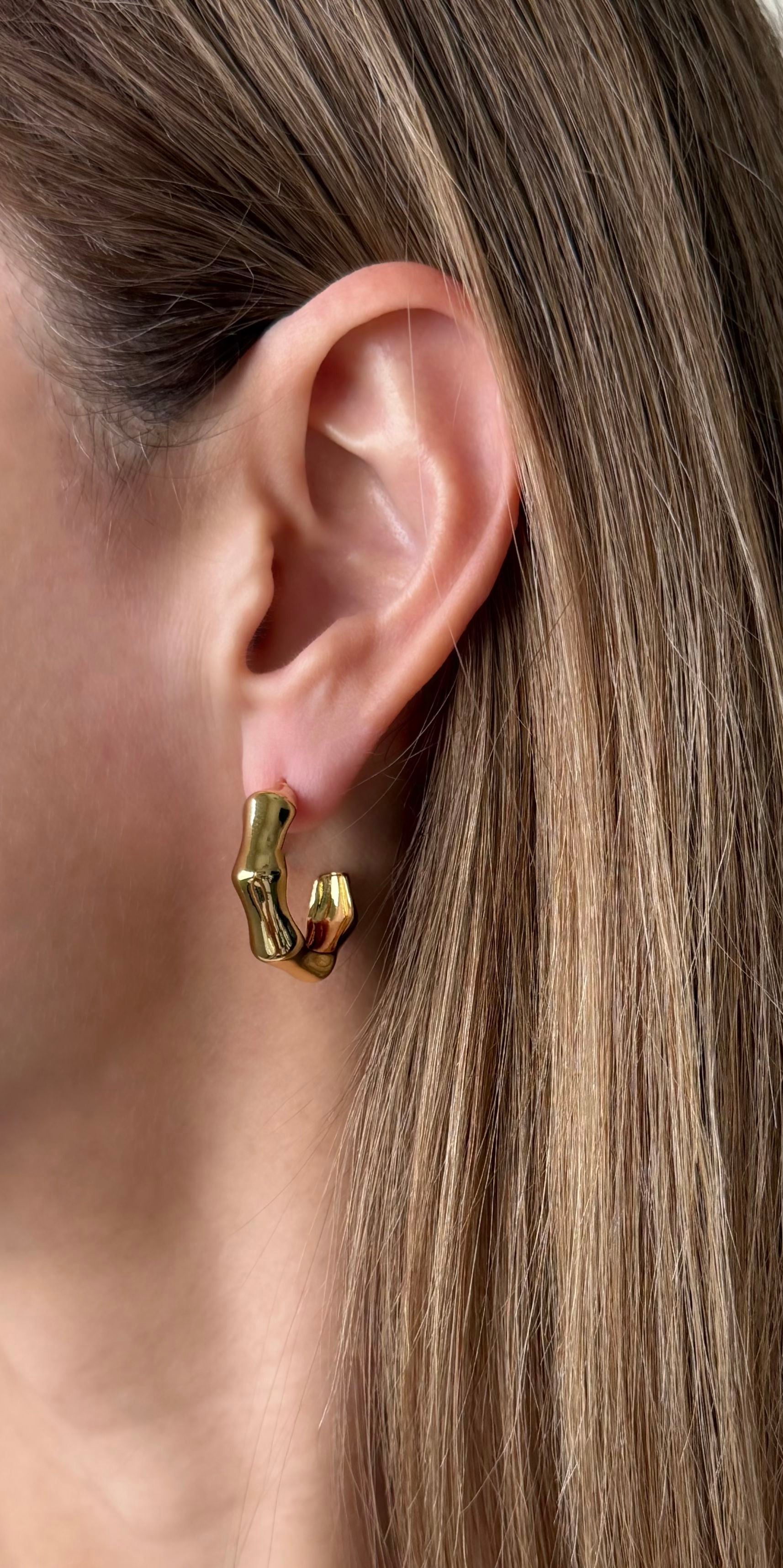 Modern Textured Hoops