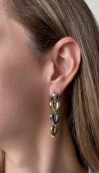 Puffy Heart Drop Earrings