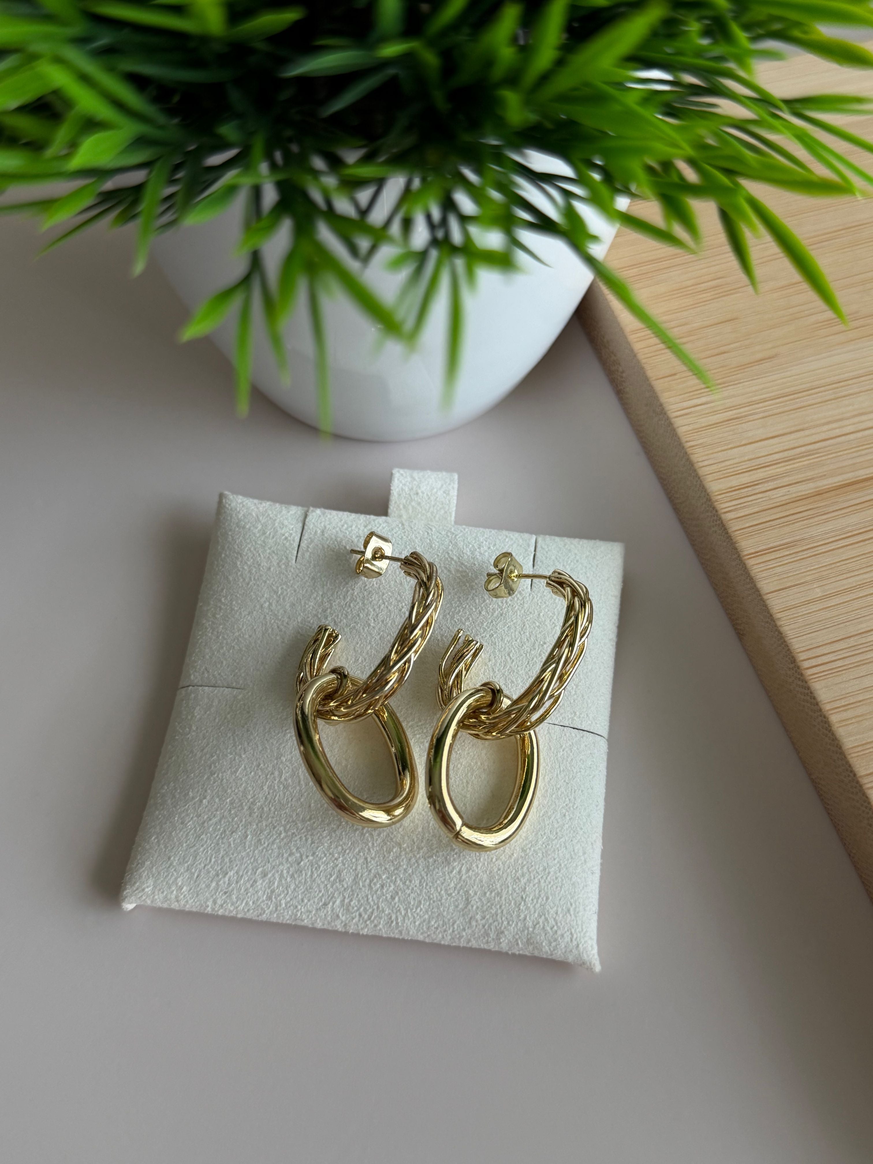 Oval Link Earrings