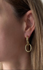 Oval Link Earrings