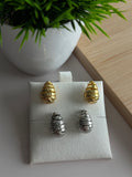 Honey Spiral Stud Earrings