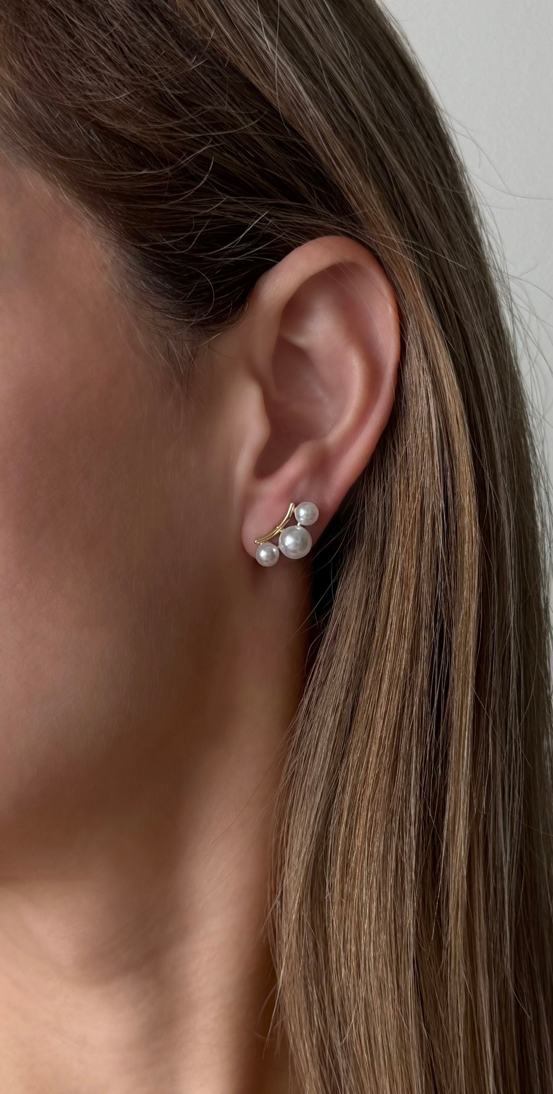 Mini Pearl Cluster Studs