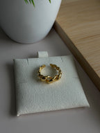 Twisted Chunky Adjustable Ring