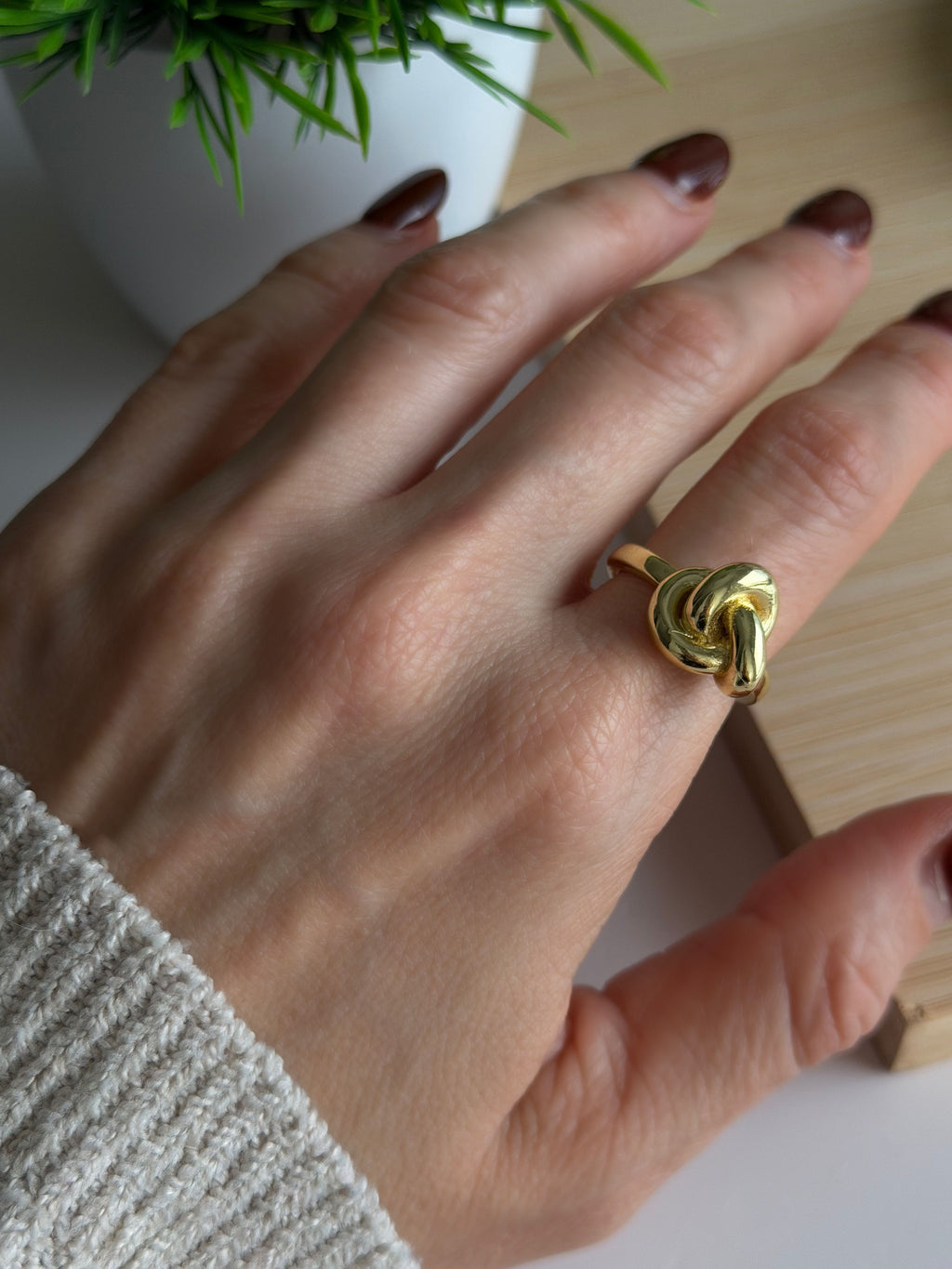 Classic Knot Adjustable Ring