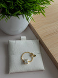 Rectangular Crystal Chain Ring
