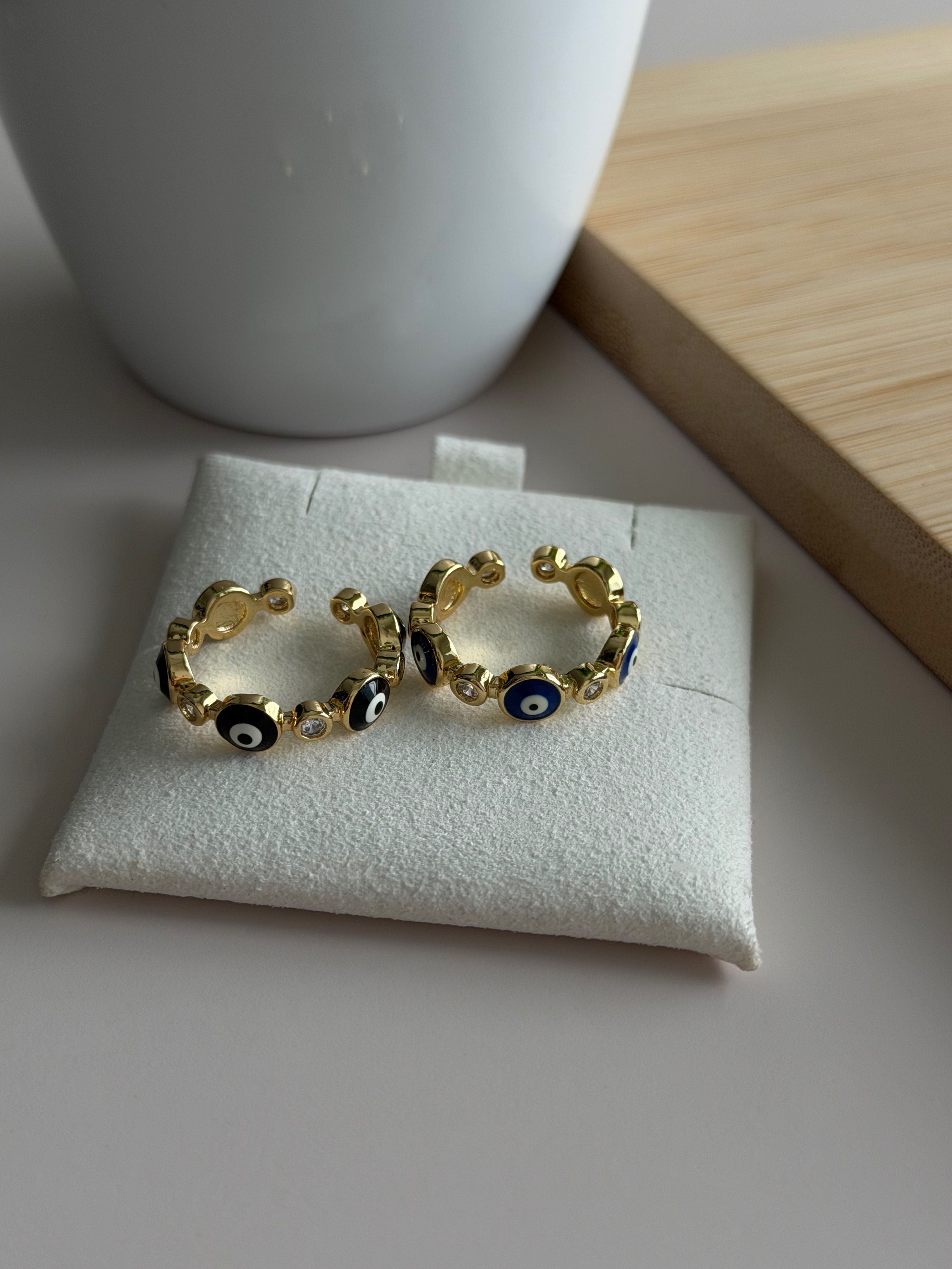 Evil Eye Beaded Ring