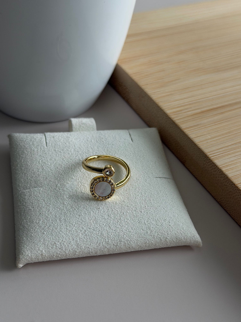 Mother of Pearl Duo Ring