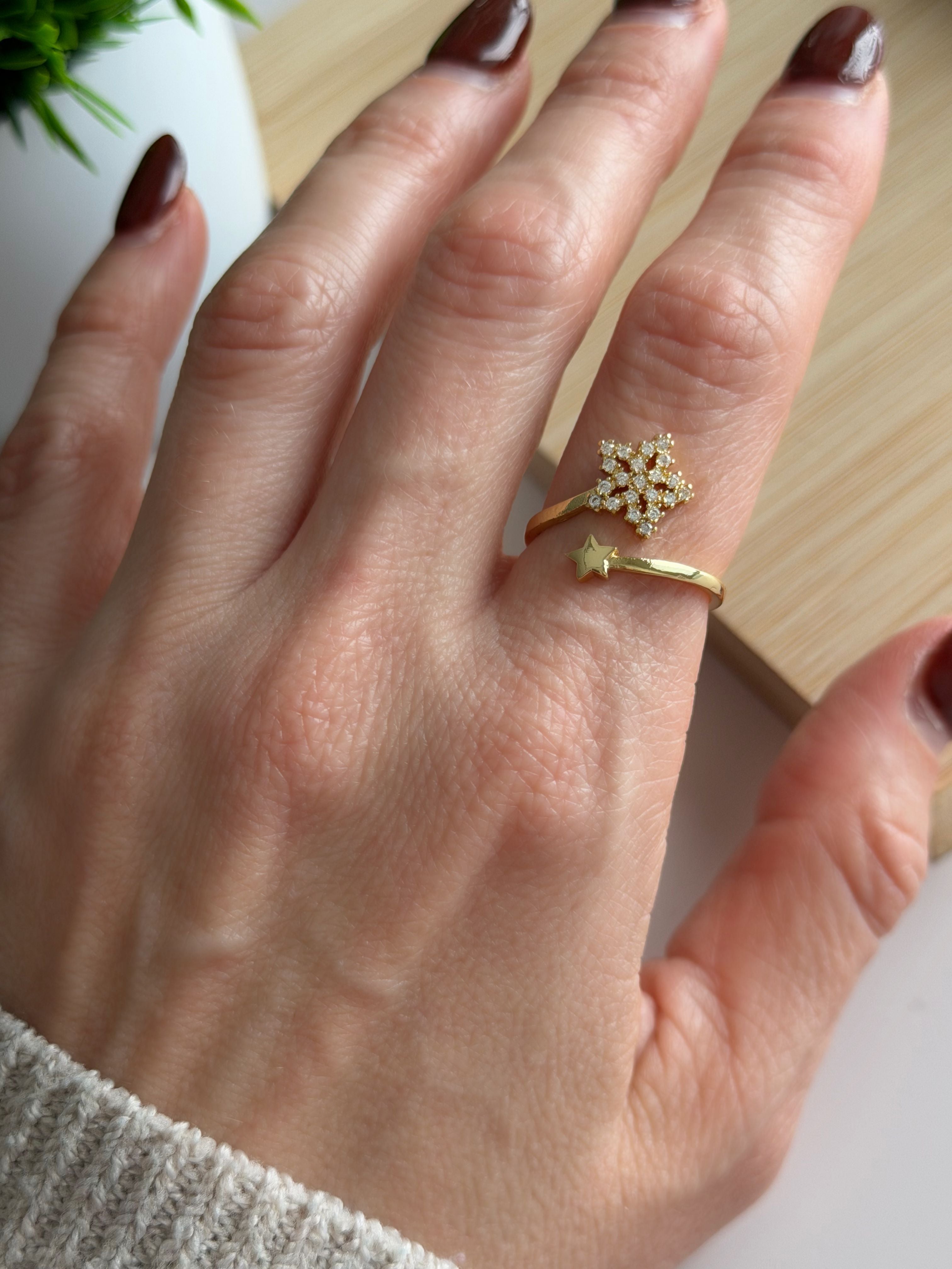 Star Duo Adjustable Ring