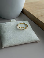 Initial Letter Adjustable Ring