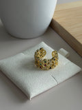 Hexagon Gem Ring