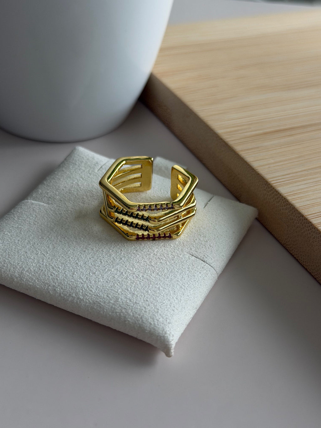 Multi-Color Line Ring