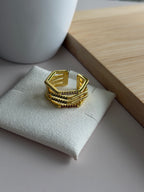 Multi-Color Line Ring