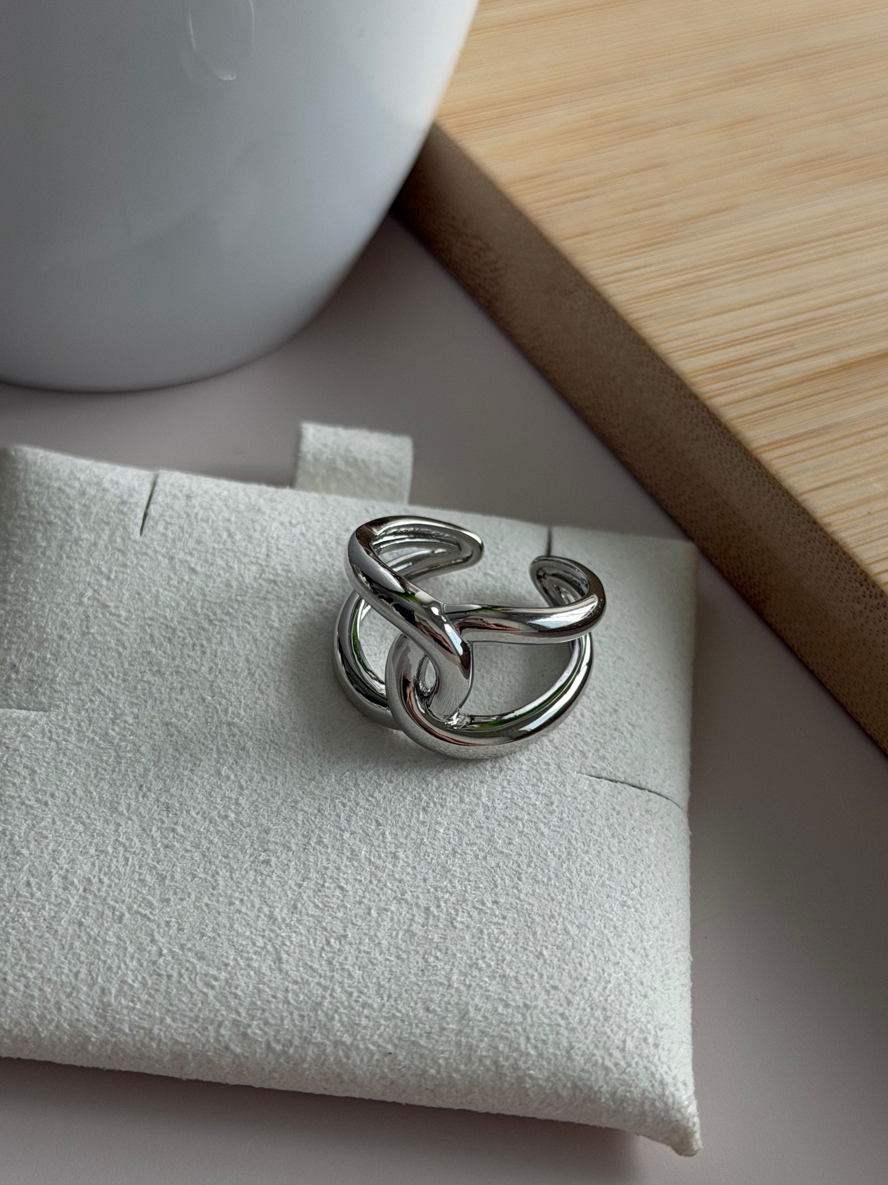 Silver Double Knot Ring