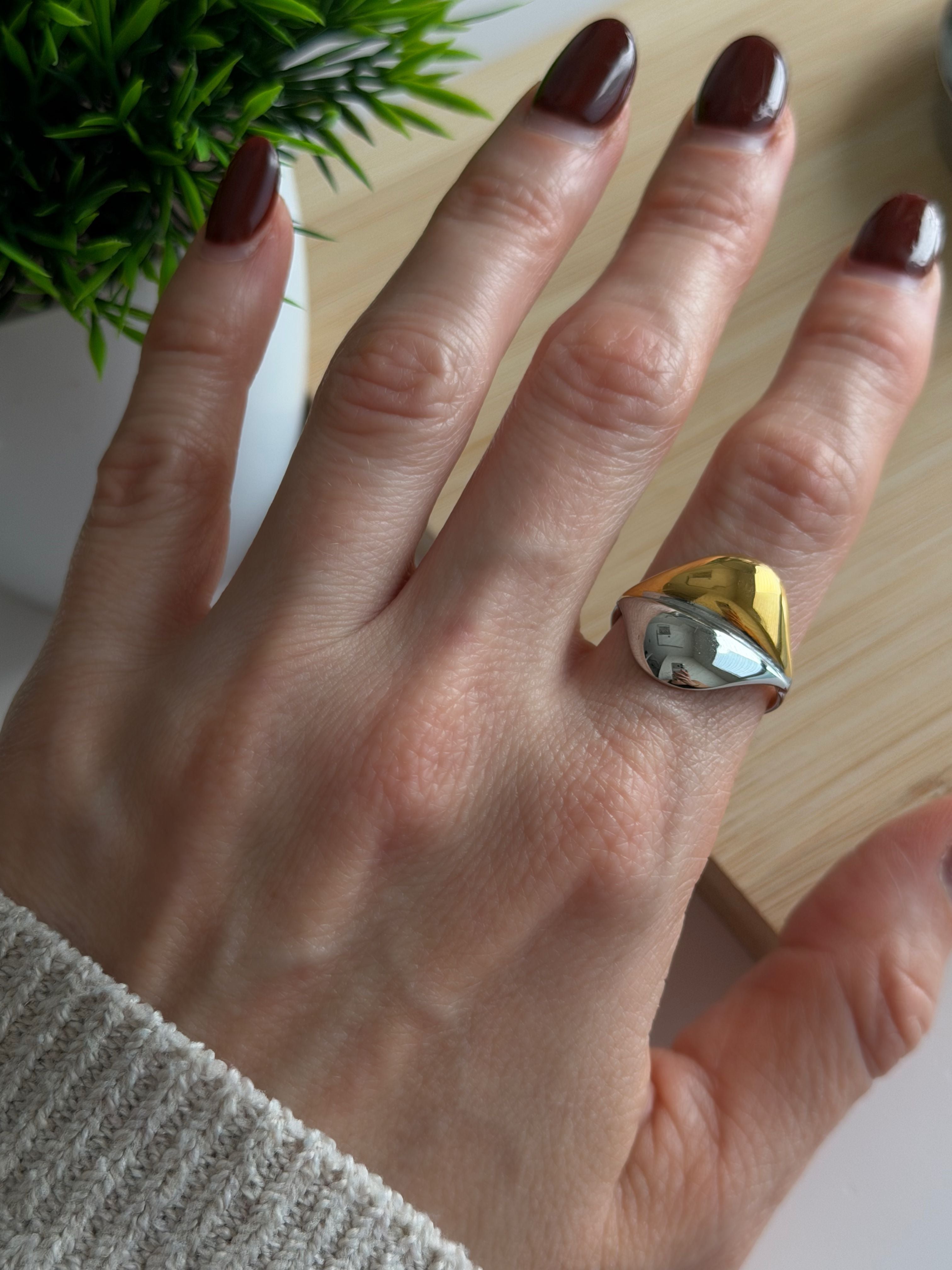 Two-Tone Sculptural Ring