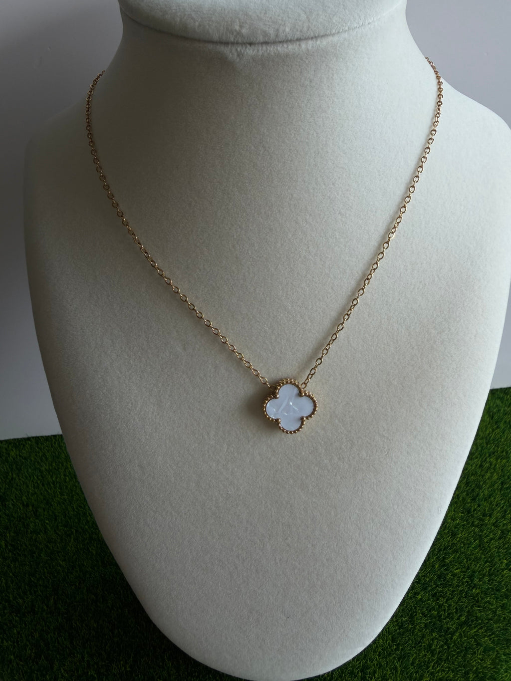 Golden Clover Pendant Necklace