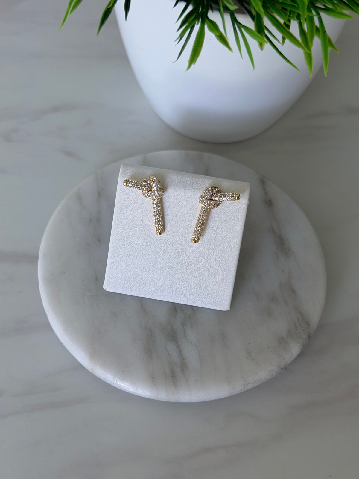 Crystal Knot Earrings