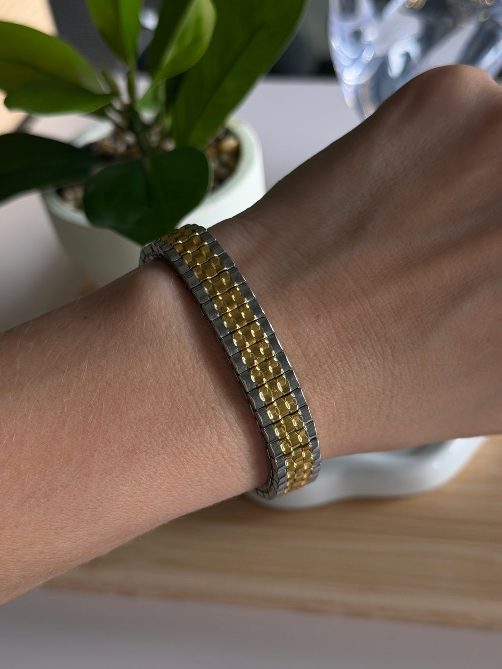 Bicolor Flex Link Bracelet