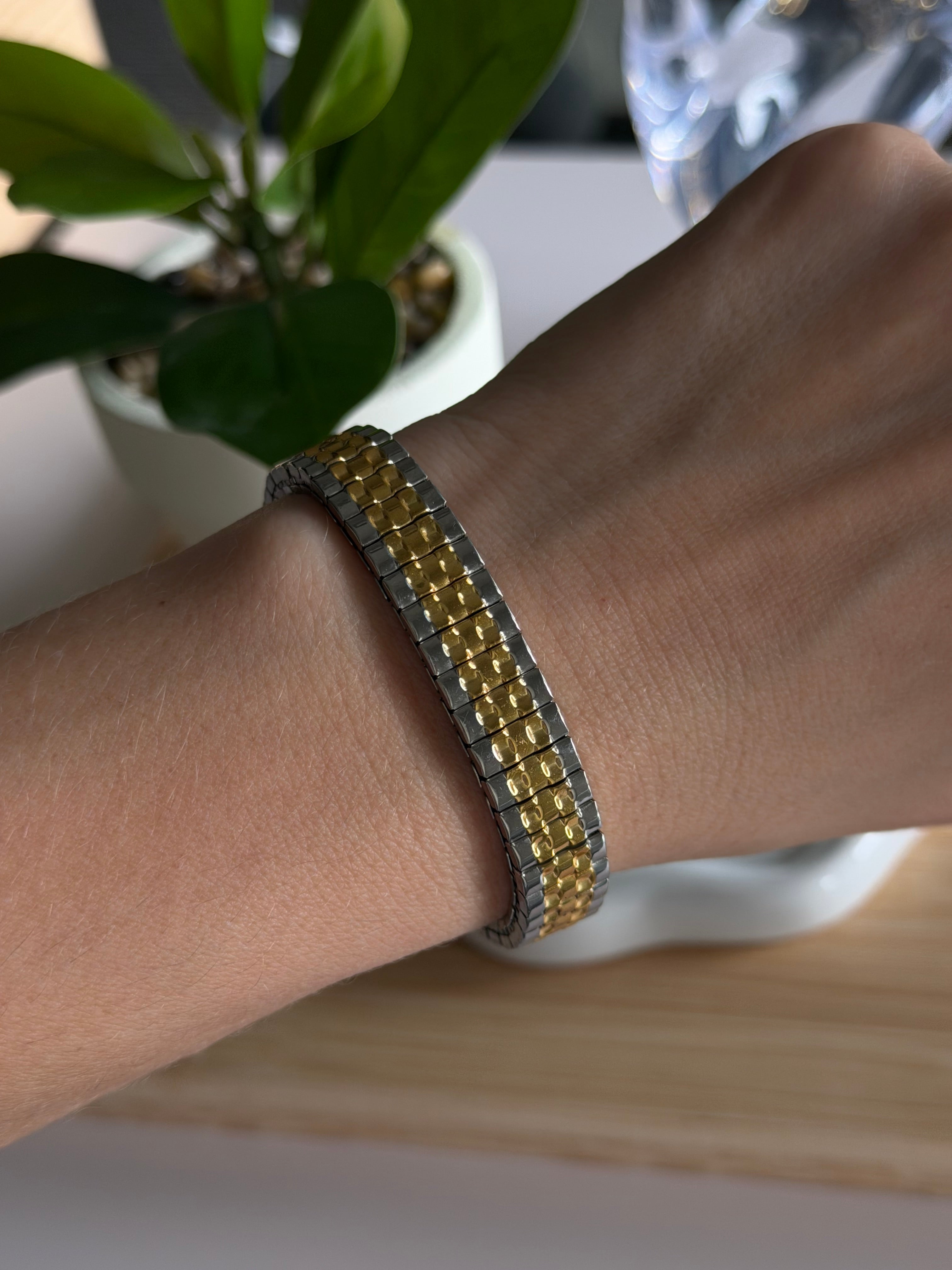 Bicolor Flex Link Bracelet