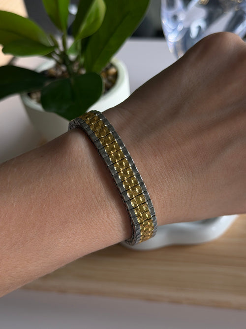 Bicolor Flex Link Bracelet