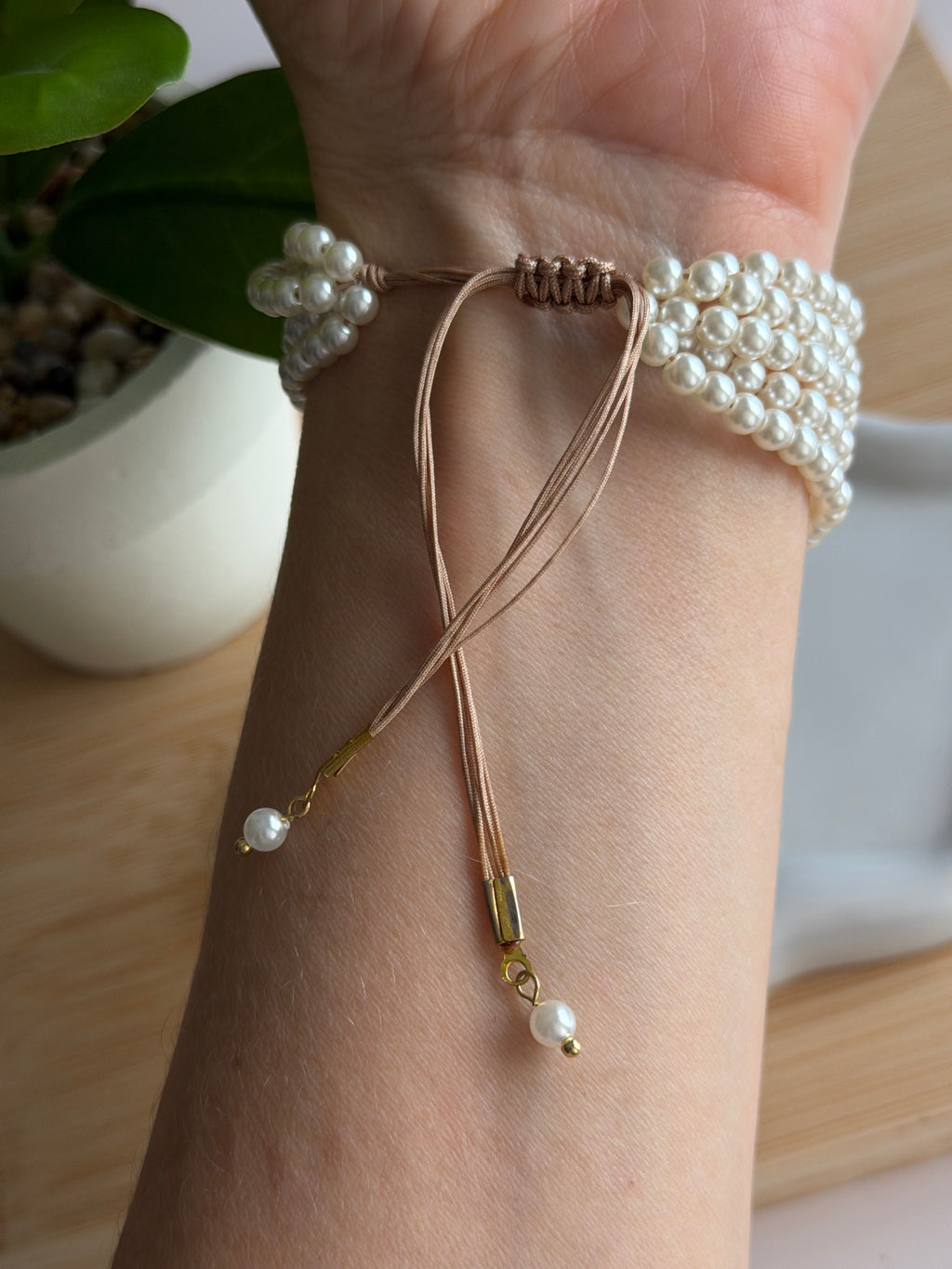 Classic Multi-Strand Pearl Bracelet