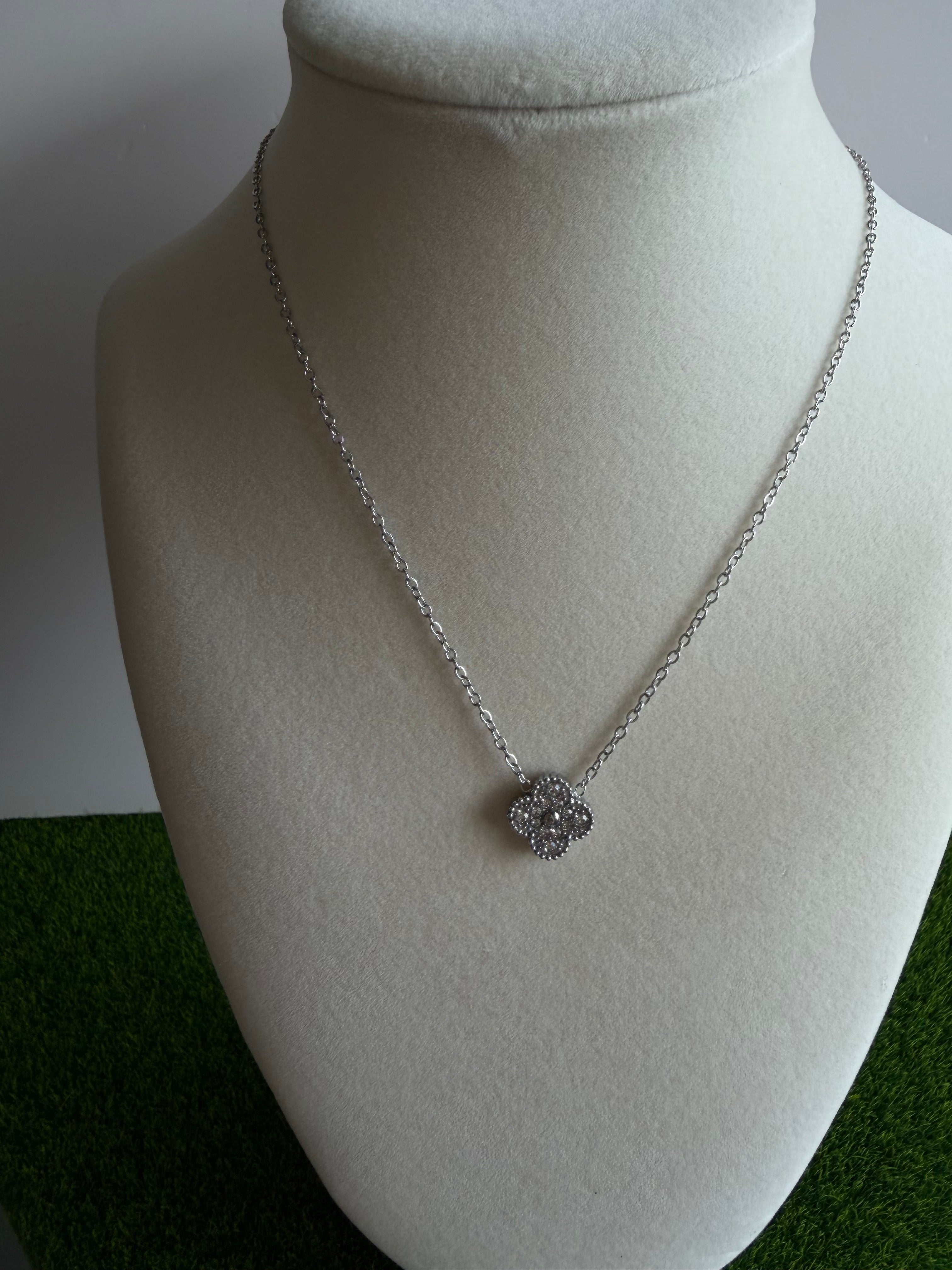 Crystal Clover Necklace