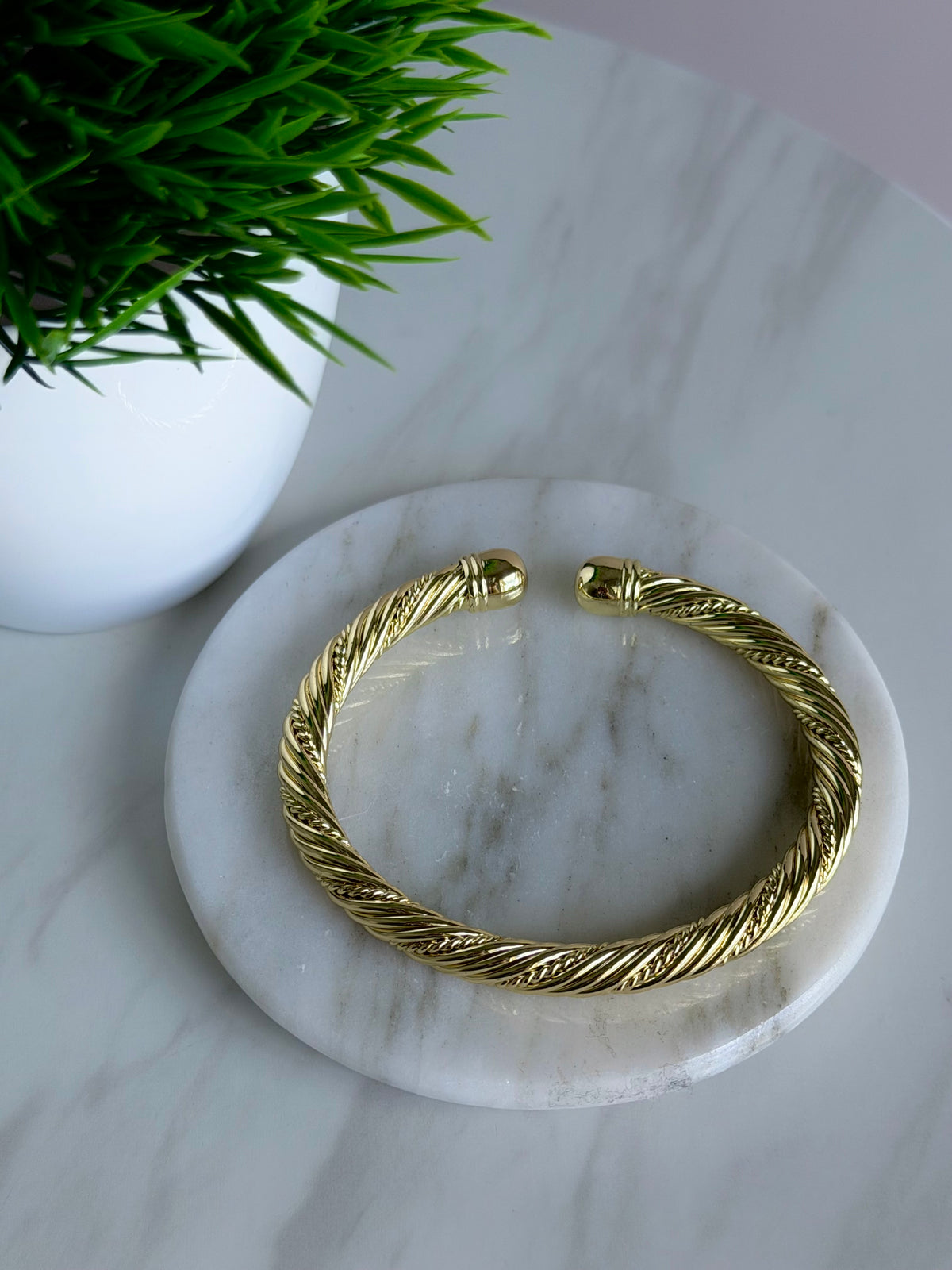 Twisted Rope Cuff Bracelet