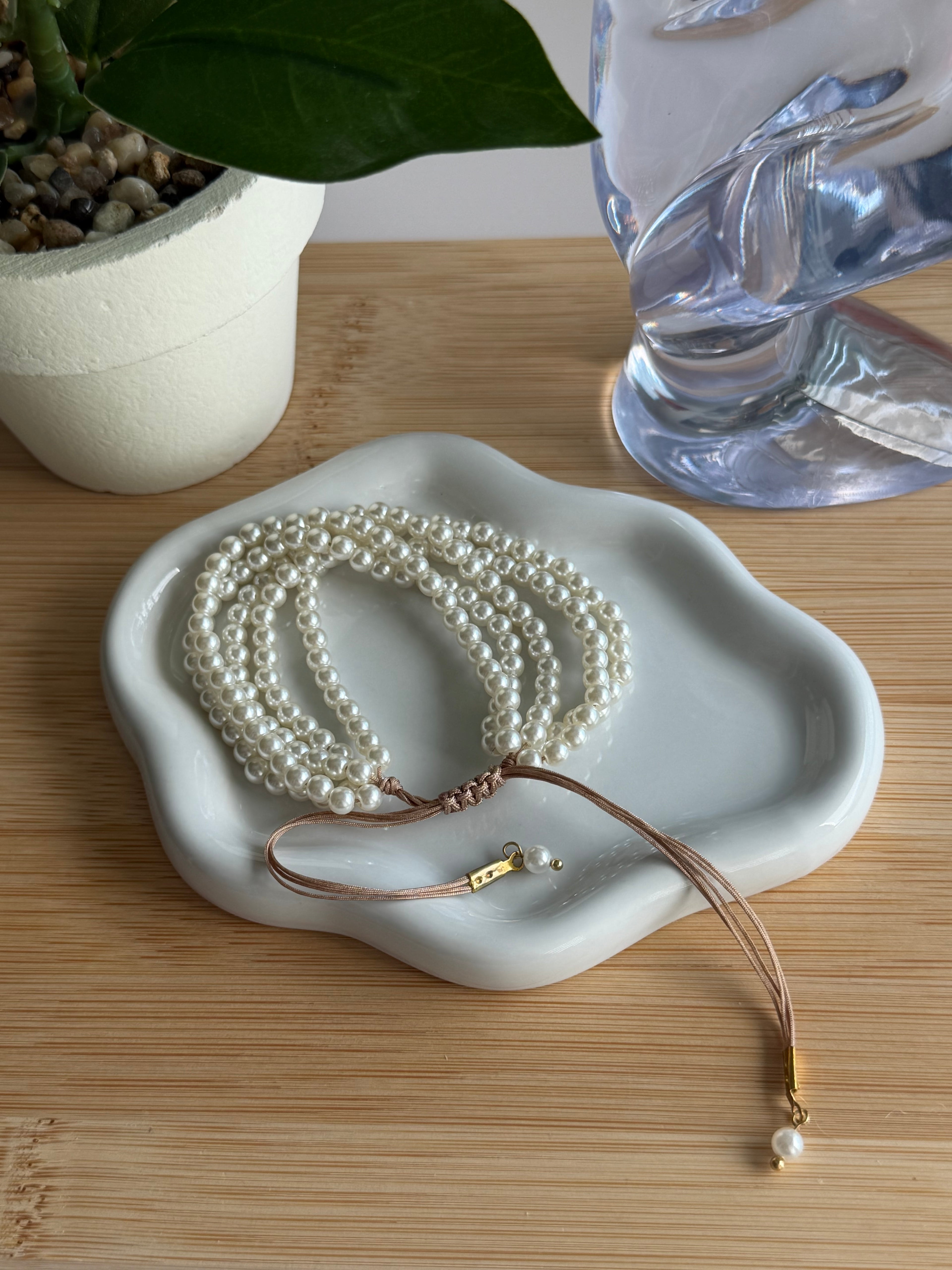 Classic Multi-Strand Pearl Bracelet