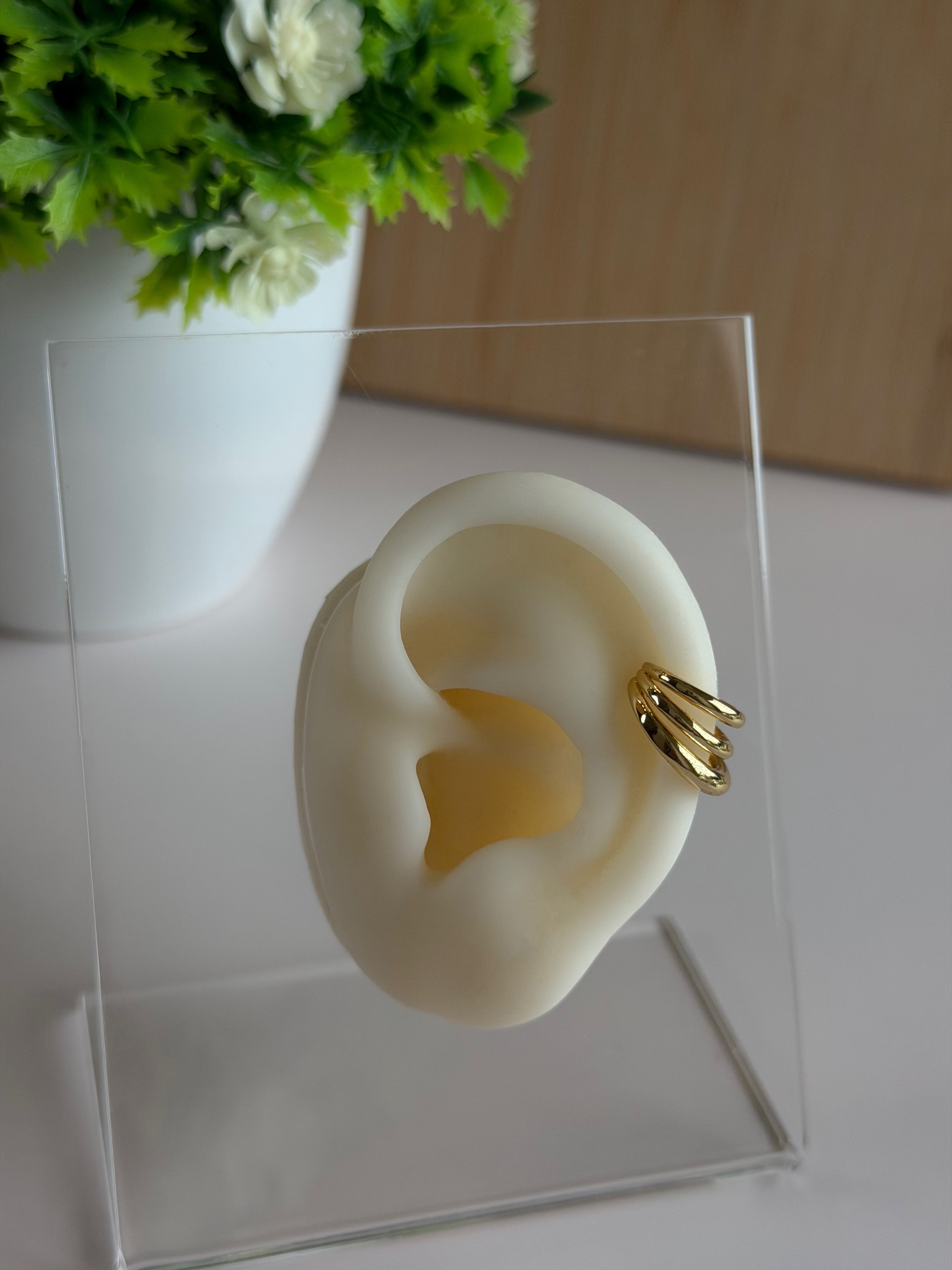 Triple Hoop Ear Cuff