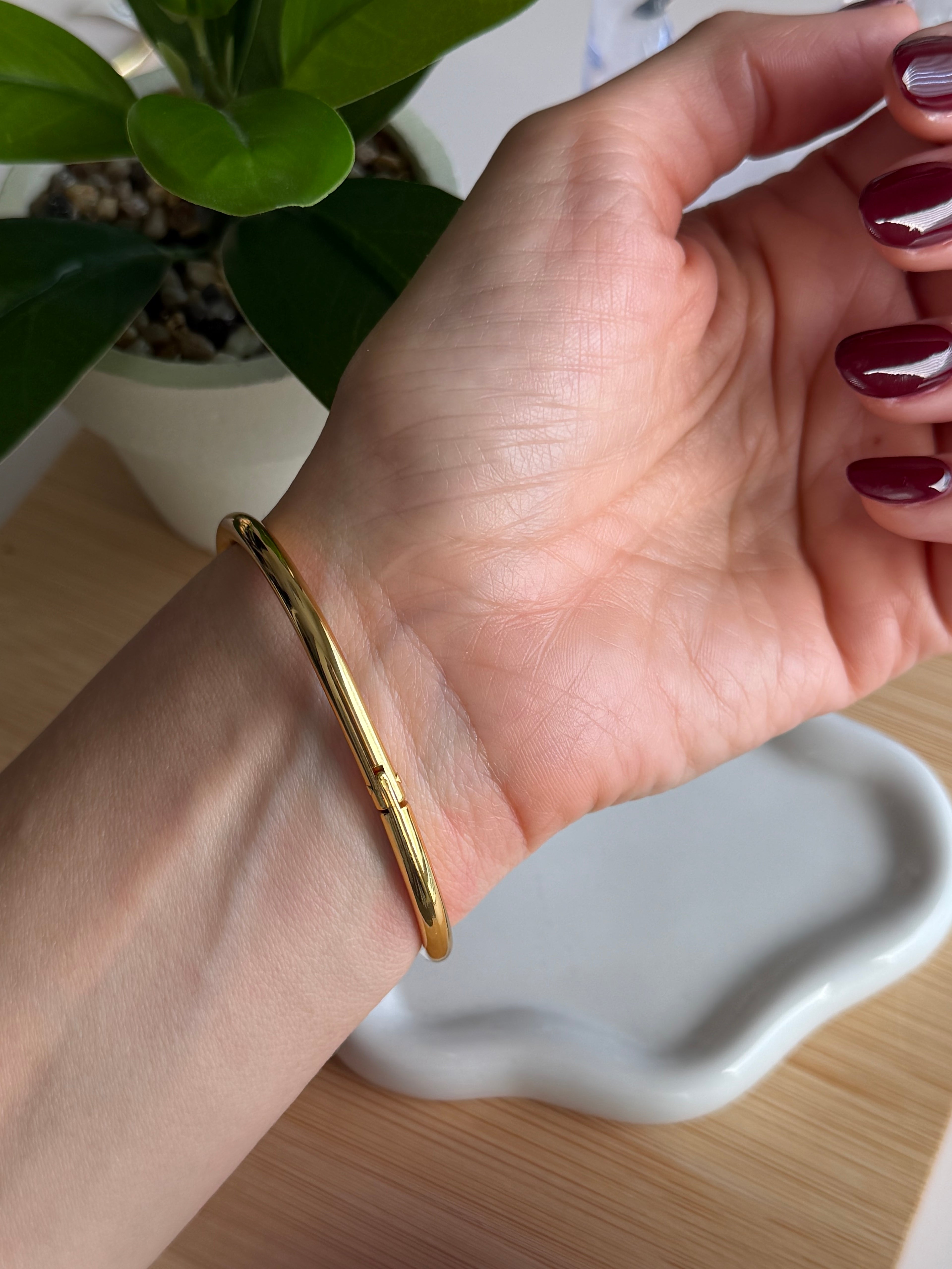 Gold Nail Cuff Bracelet