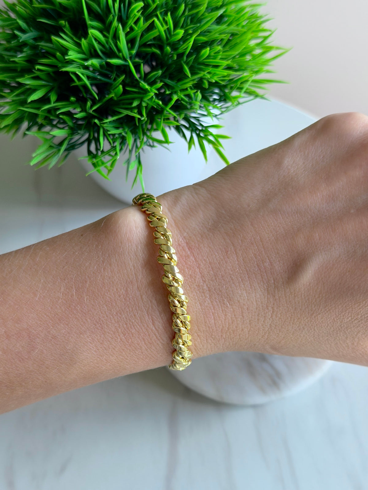 Twisted Rope Cuff Bracelet