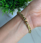 Cable Twist Cuff Bracelet
