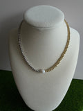 Two-Tone Pearl Balance Necklace