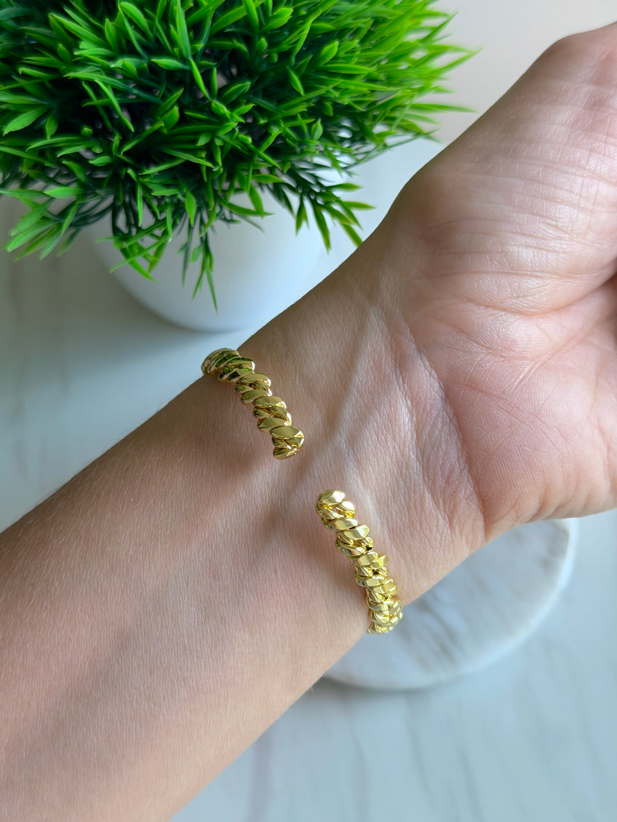 Twisted Rope Cuff Bracelet