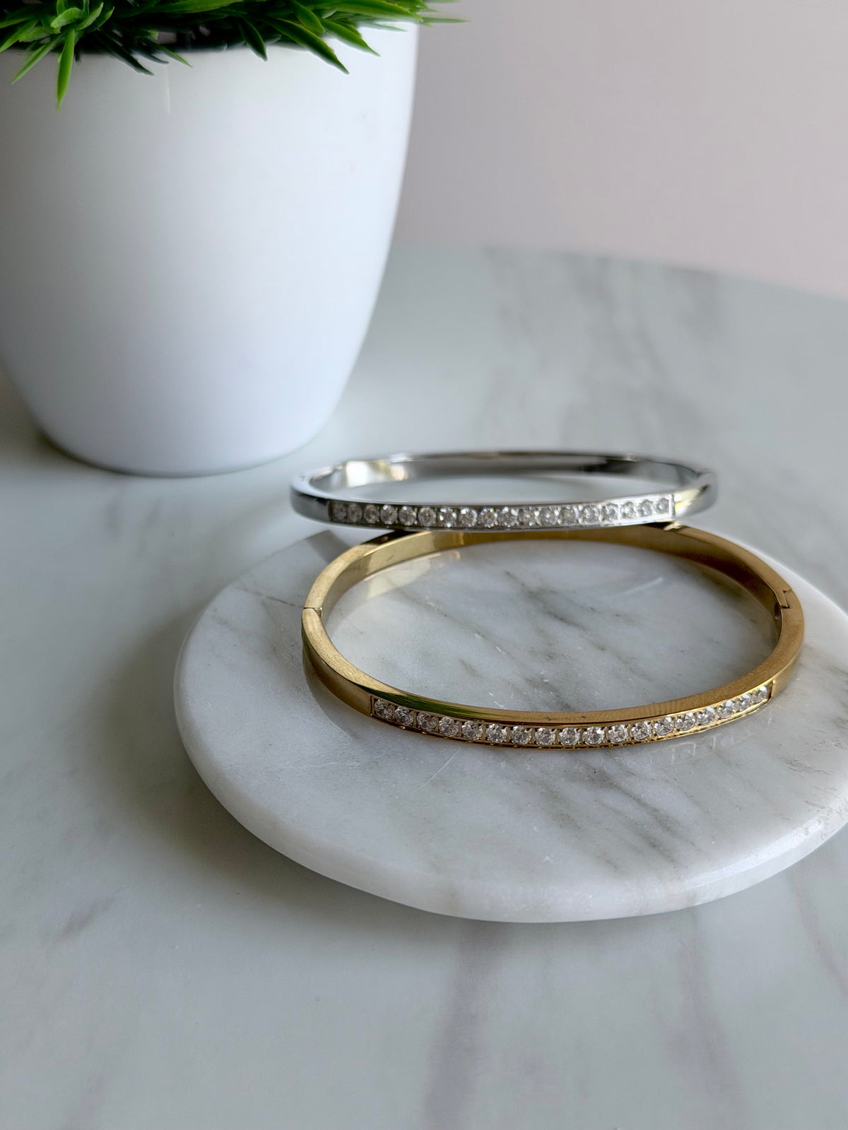 Crystal Line Bangle