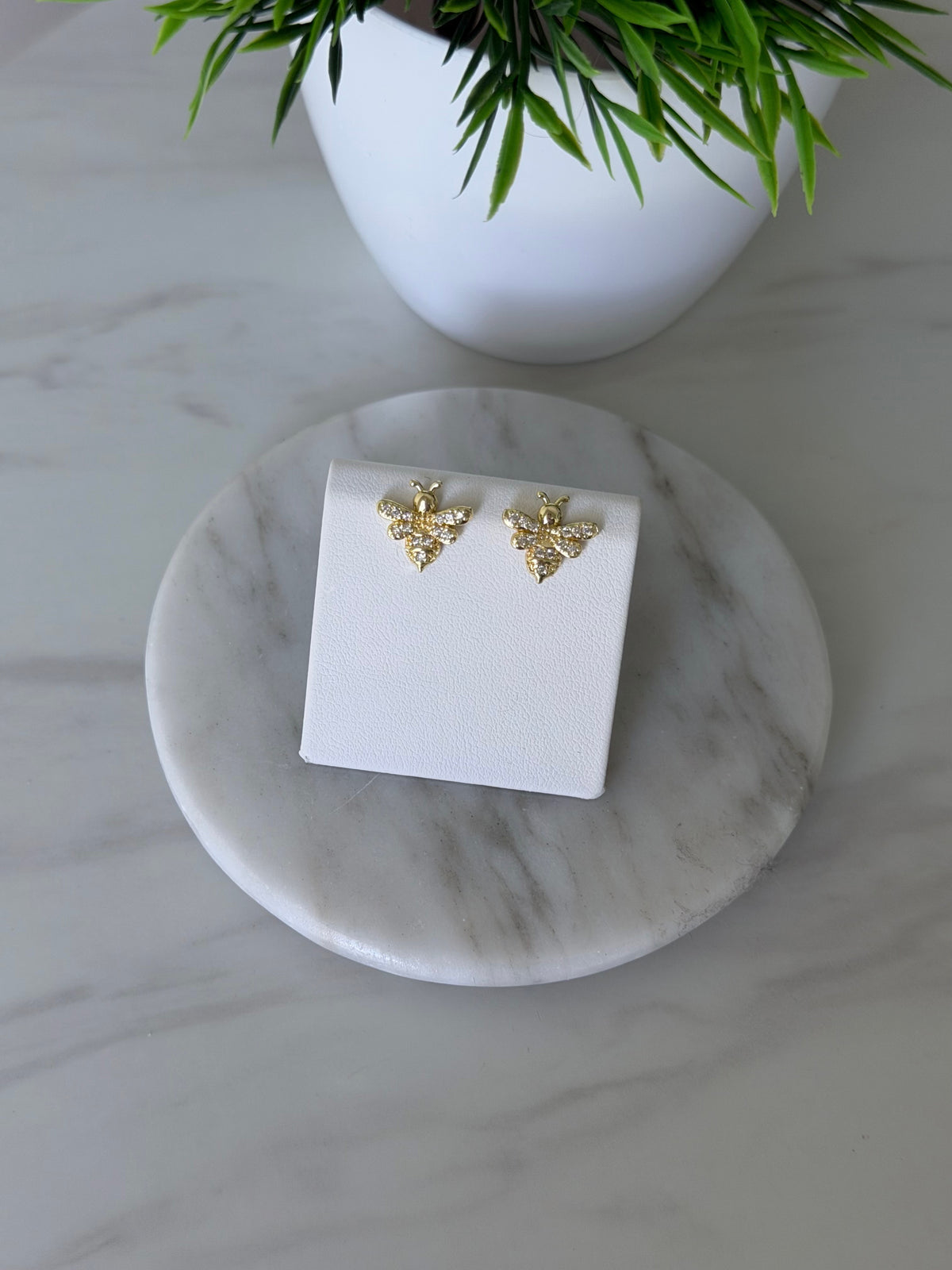 Golden Bee Studs