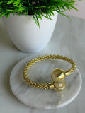 Gold Sphere Cuff