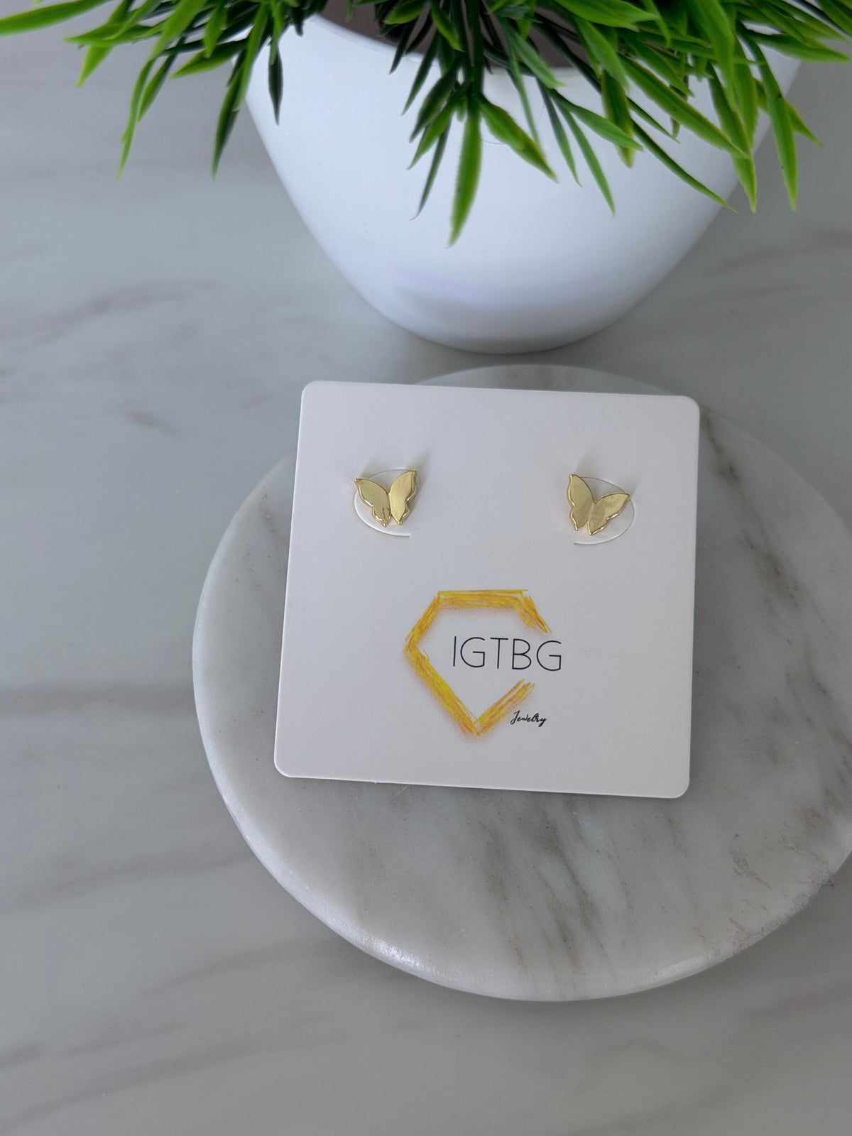Dainty Butterfly Studs