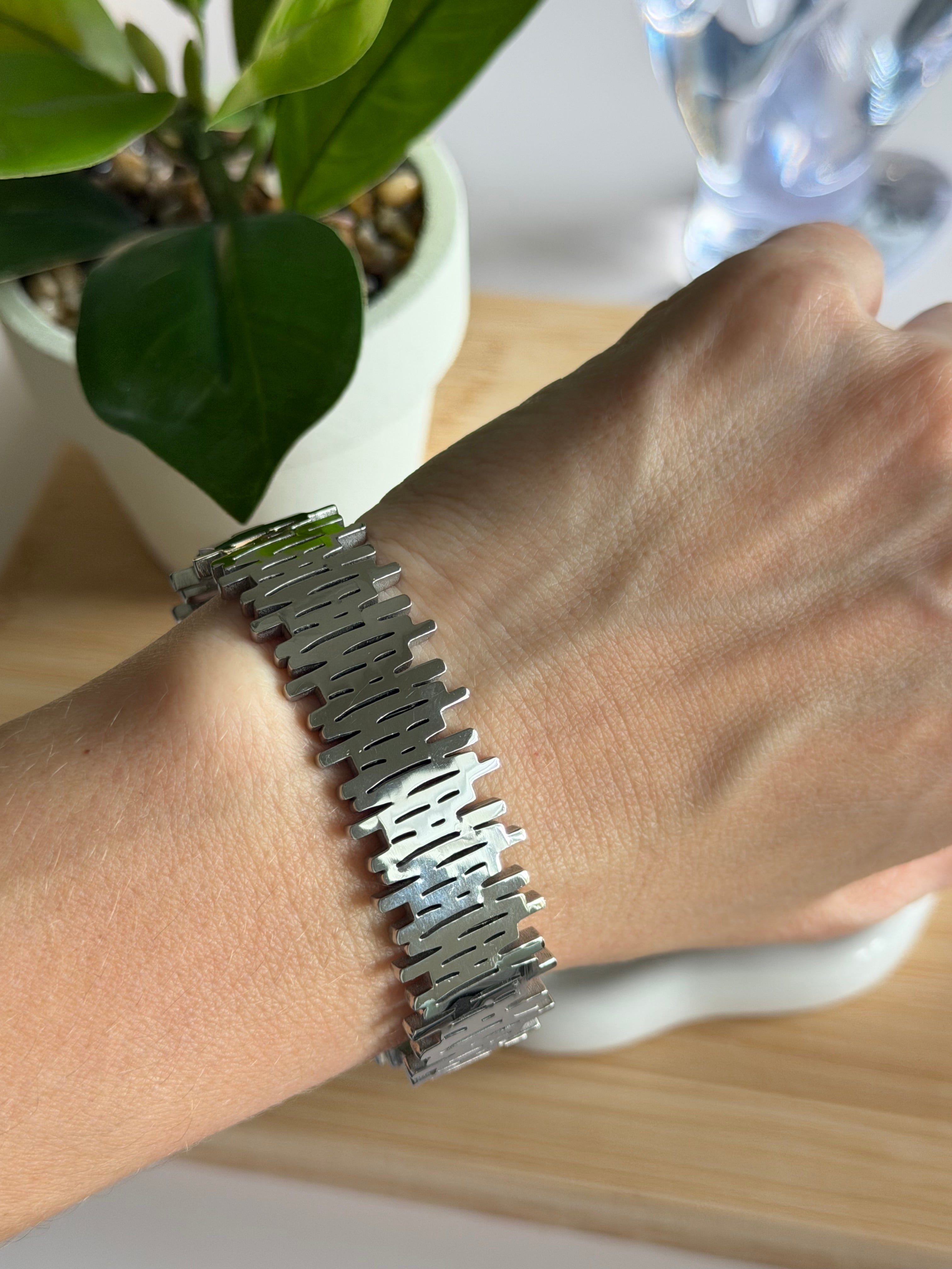 Geometric Link Bracelet