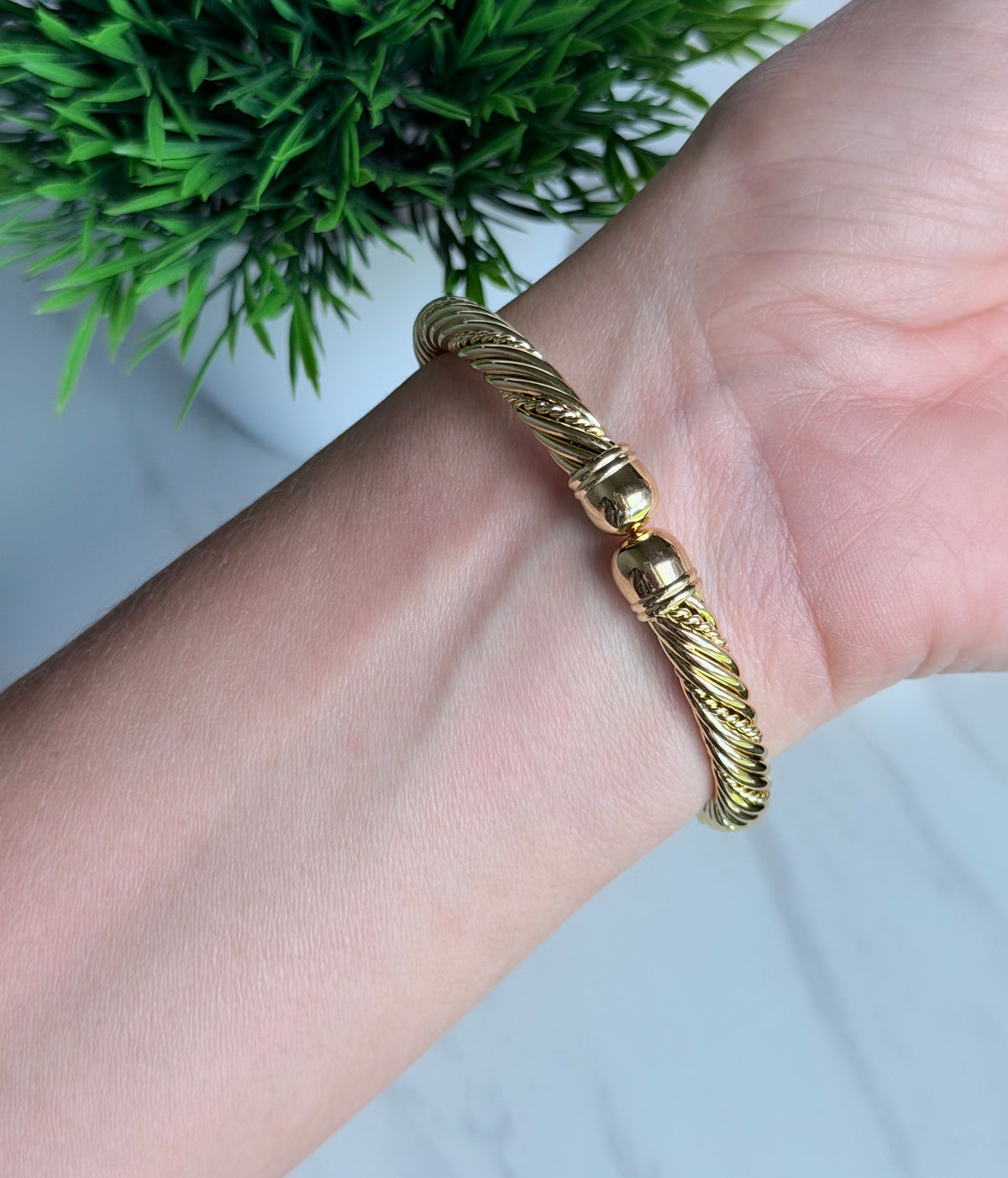 Twisted Rope Cuff Bracelet
