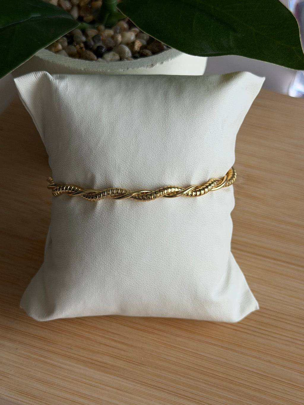 Twisted Rope Gold Cuff