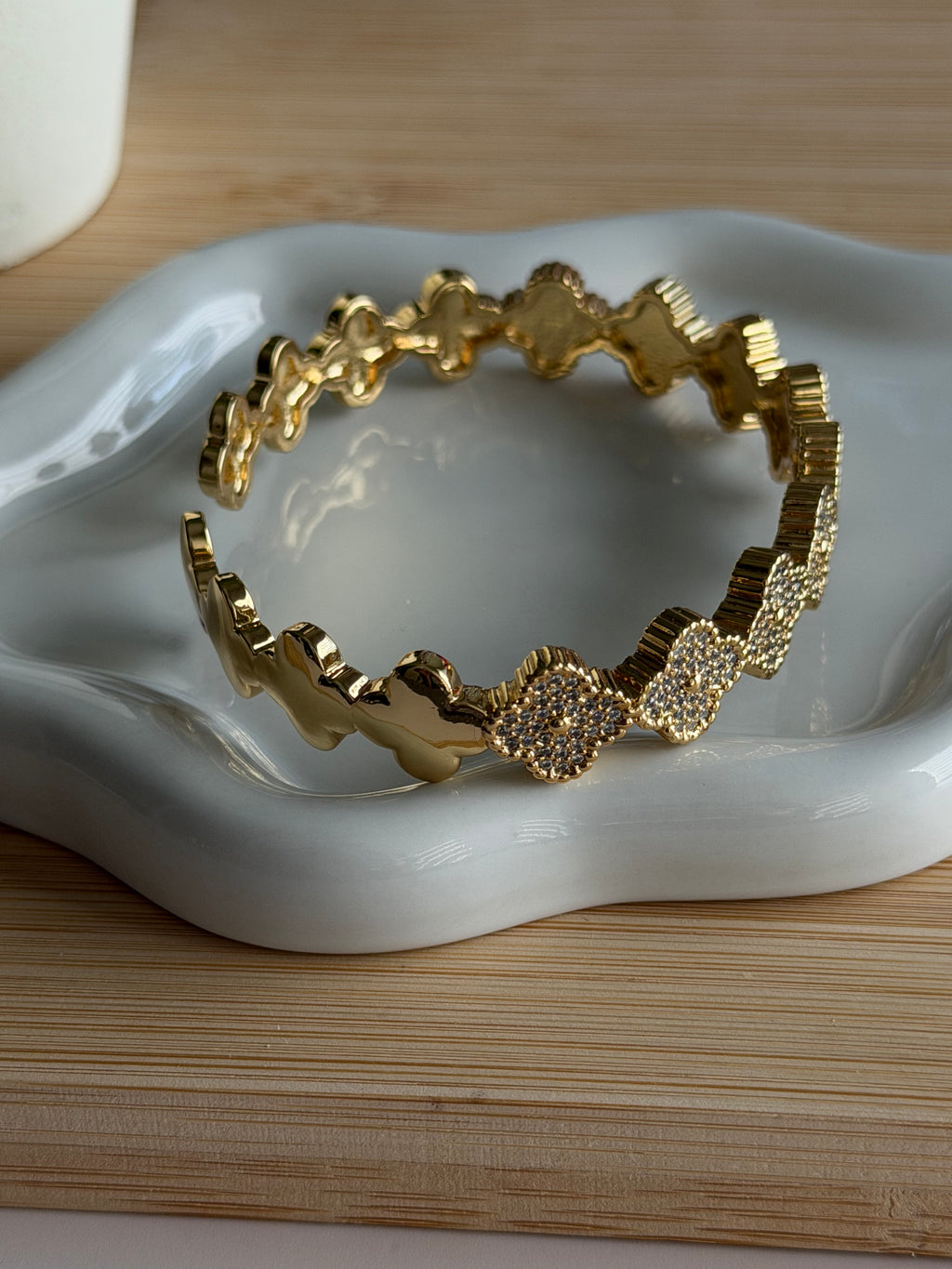 Clover Luxe Pavé Bangle
