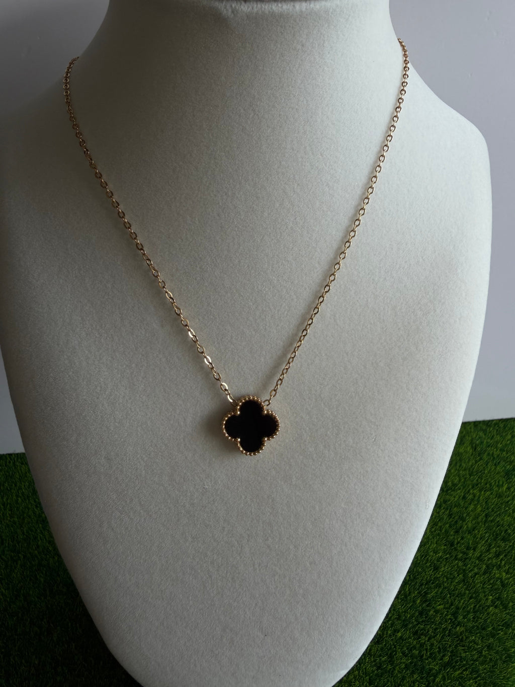 Golden Clover Pendant Necklace